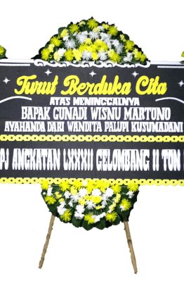 Karangan Bunga Papan duka cita