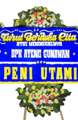 Karangan Bunga Papan duka cita